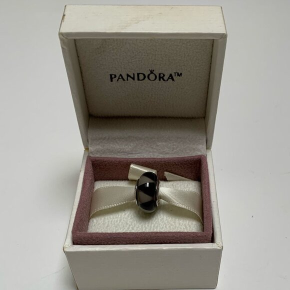 Pandora Murano Glass Silver Charm - Picture 1 of 4